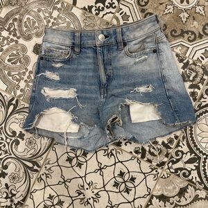 Distressed Denim Women Shorts